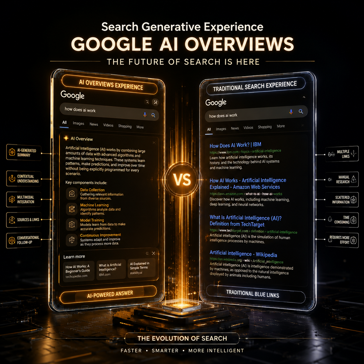 Mô hình chuyển đổi từ Google Search truyền thống sang AI Overviews (AIO) & Generative Engine (GEO)