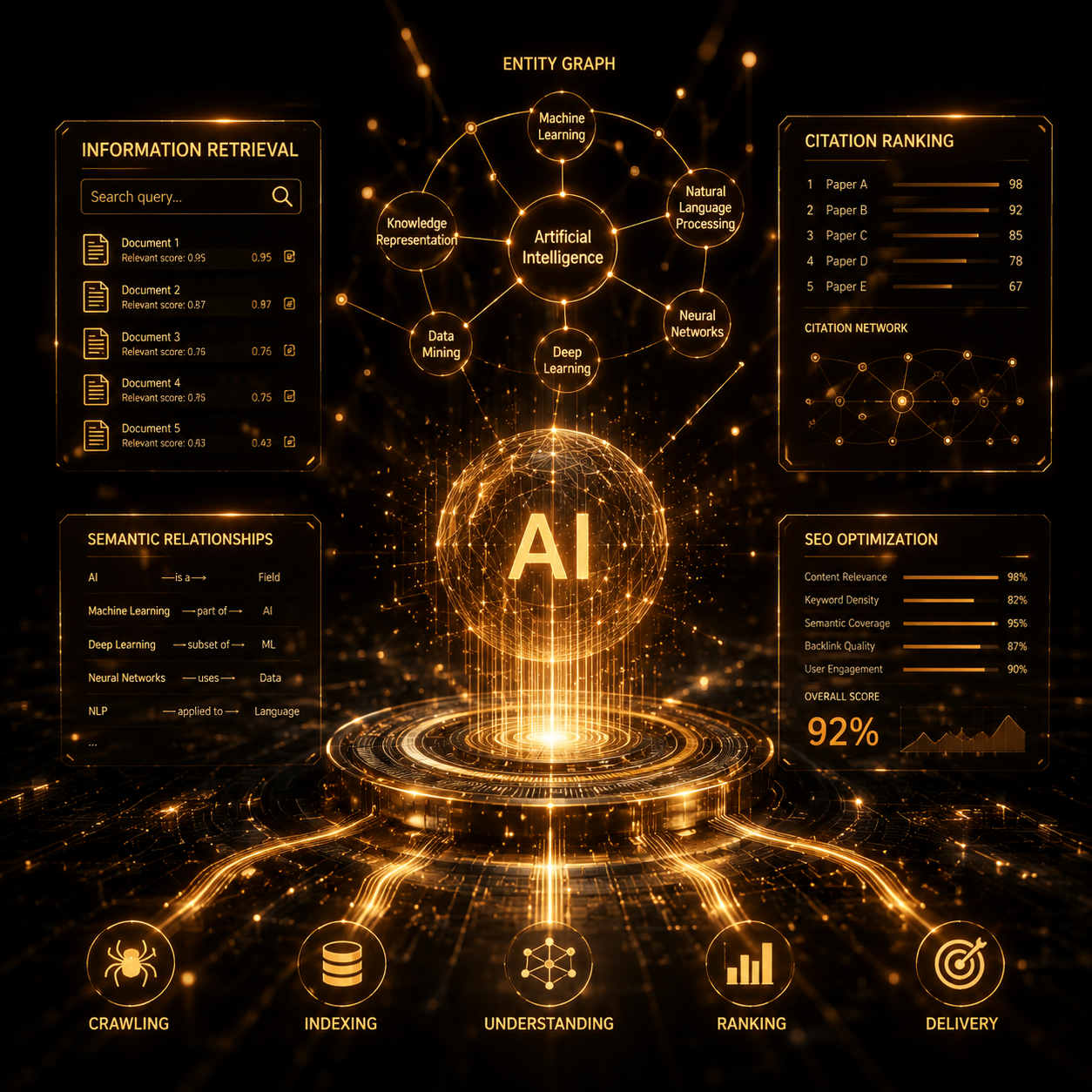 Cấu trúc thực thể Entity & Semantic Knowledge Graph giúp AI trích dẫn nguồn nội dung của bạn